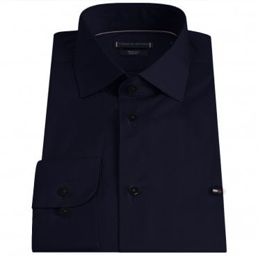 Tommy Hilfiger Πουκάμισο Flex Poplin Στενή Γραμμή