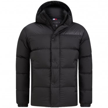 Tommy Hilfiger Μπουφάν Καπιτονέ Mix Down Hooded Puffer Κανονική Γραμμή