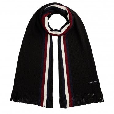 Tommy Hilfiger Κασκόλ Raschelle Μάλλινο Ριγέ