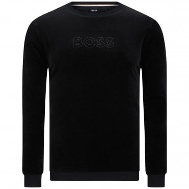 BOSS Homewear Φούτερ Velour Κανονική Γραμμή