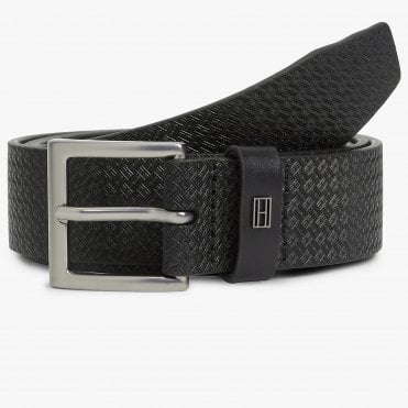 Tommy Hilfiger Ζώνη Δερμάτινη Soho Flag 3.5cm
