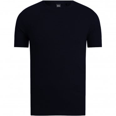 BOSS T-shirt Tiburt 240 Bubble-Jacquard Κανονική Γραμμή