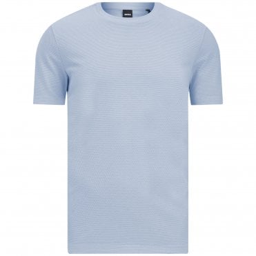 BOSS T-shirt Tiburt 240 Bubble-Jacquard Κανονική Γραμμή