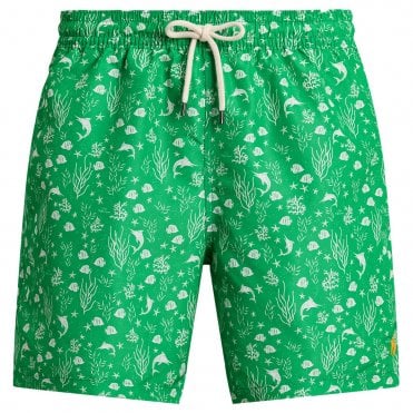 Ralph Lauren Μαγιό All Over Print Κανονική Γραμμή