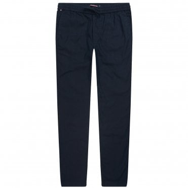 Tommy Hilfiger Παντελόνι Λινό Harlem Po Sorona Tapered Γραμμή
