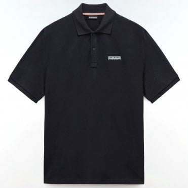Napapijri Polo Μπλούζα E-Small Box SS Πικέ Άνετη Γραμμή