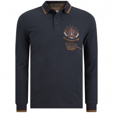 Aeronautica Militare Polo Μπλούζα Πικέ Κανονική Γραμμή