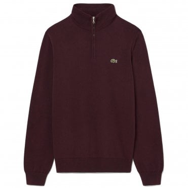 Lacoste Πλεκτό Πουλόβερ Half Zipped Κανονική Γραμμή
