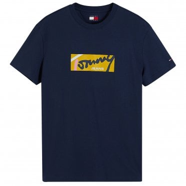 Tommy Hilfiger TJM T-Shirt Signature Κανονική Γραμμή