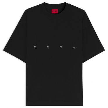 HUGO T-shirt Dariso Άνετη Γραμμή