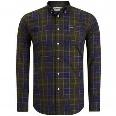 Barbour Πουκάμισο Twill Καρό Wetherham Κανονική Γραμμή
