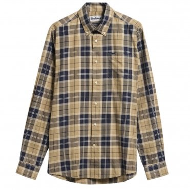 Barbour Πουκάμισο Twill Καρό Wetherham Κανονική Γραμμή
