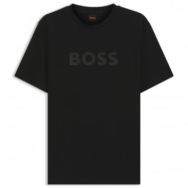 BOSS T-Shirt Μπλούζα Te_Logo Κανονική Γραμμή