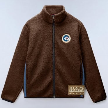Napapijri Ζακέτα Fleece T-Archive FZ Putty Κανονική Γραμμή