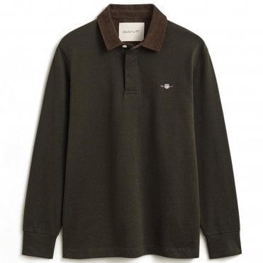 Gant Polo Μπλούζα Cord Collar Rugger Κανονική Γραμμή