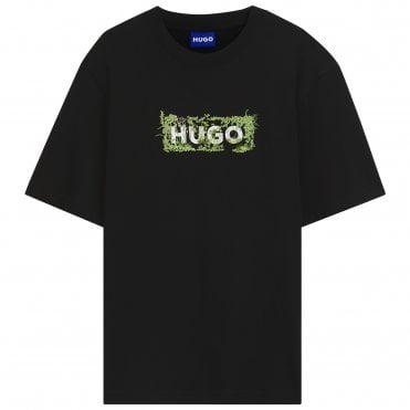 HUGO T-shirt Niviotee Κανονική Γραμμή