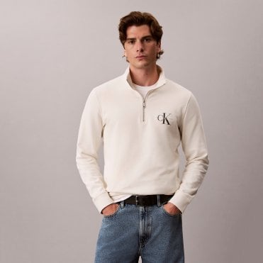 Calvin Klein Φούτερ 350Terry Micro Monologo Κανονική Γραμμή
