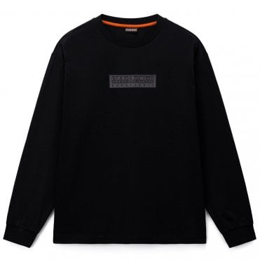 Napapijri T-shirt Μπλούζα S-Box Logo Άνετη Γραμμή