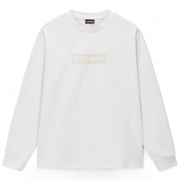 Napapijri T-shirt Μπλούζα S-Box Logo Άνετη Γραμμή