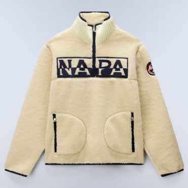 Napapijri Φούτερ Half-Zip Fleece Hz Putty Κανονική Γραμμή