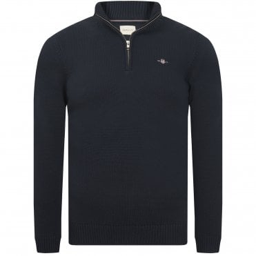 Gant Πλεκτό Half Zip Πουλόβερ Κανονική Γραμμή