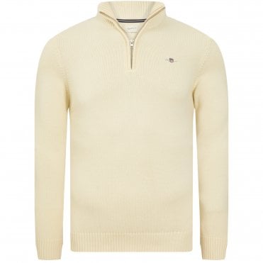 Gant Πλεκτό Half Zip Πουλόβερ Κανονική Γραμμή