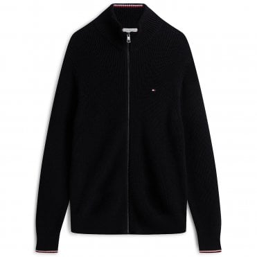 Tommy Hilfiger Ζακέτα Πλεκτή RWB Rib Κανονική Γραμμή