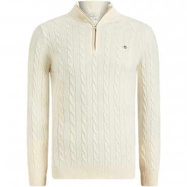 Gant Πλεκτό Half Zip Πλεξούδα Κανονική Γραμμή