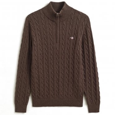 Gant Πλεκτό Half Zip Πλεξούδα Κανονική Γραμμή