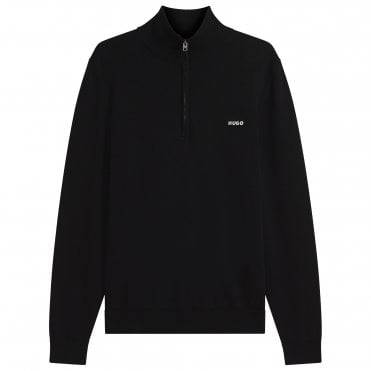 HUGO Πλεκτό Πουλόβερ Half-Zip San Quintus-C2 Κανονική Γραμμή