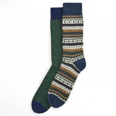 Barbour Κάλτσες Fair Isle || 2 Pack