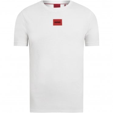 HUGO T-shirt Diragolino Jersey Κανονική Γραμμή
