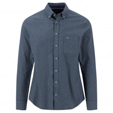 Fynch-Hatton Check Flannel Shirt Regular Fit