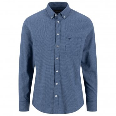 Fynch-Hatton Shirt Melange Pepita Regular Fit